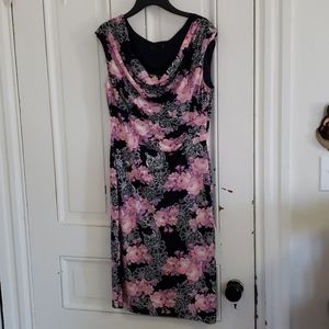 Gorgeous silver and floral detailed dress